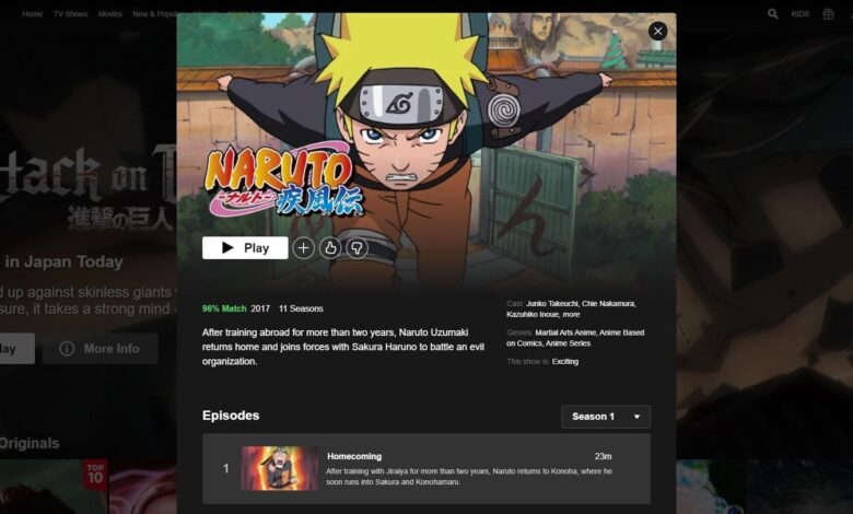 website to watch all naruto shippuden episodes